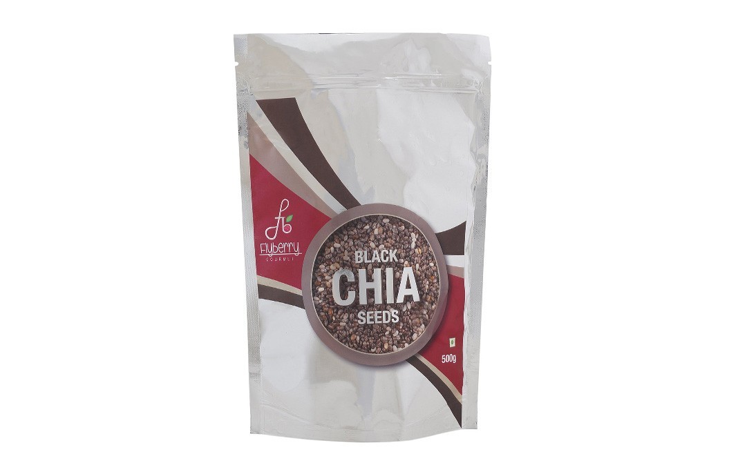 Flyberry Gourmet Black Chia Seeds    Pack  500 grams